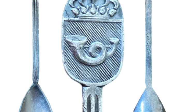 Jagers lepeltje Mobilisatie 1939 Wapen met Kroon serie