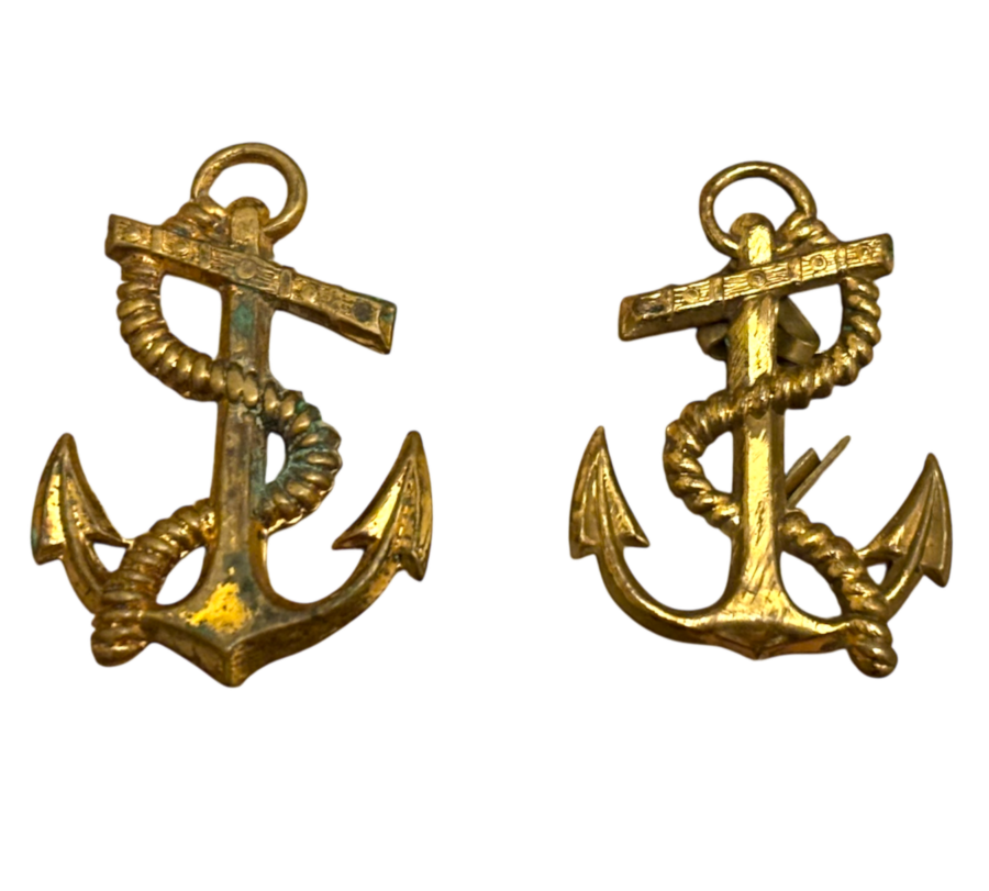 Kraagembleem manschappen Vaartuigendienst mei 1940