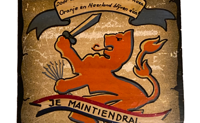 Tegeltje Nederlandse Leeuw NEderland en Oranje blijven 1