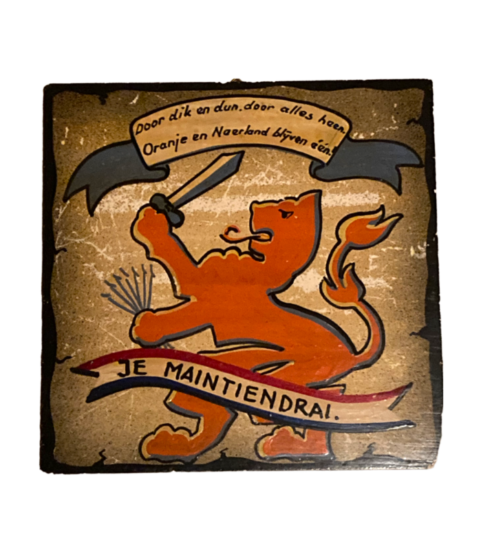 Tegel Je Maintiendrai Oranje en Nederland blijven een