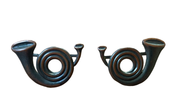 set KNIL kraagemblemen Infanterie Indië