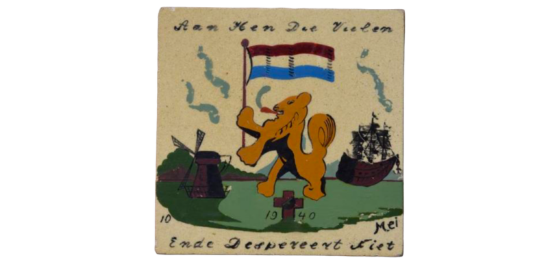 Tegel Aan hen die Vielen 10 mei 1940